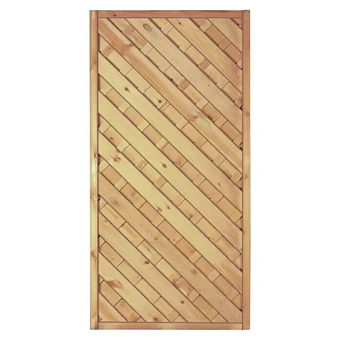 T & J Sichtschutzelement Maxi - 90 x 180 cm, Holz, Kesseldruckimprägniert Grün - Vorderansicht