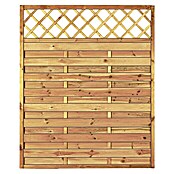 T & J Sichtschutzelement Maxi Massiv (150 x 180 cm, Holz, Mit Ornament-Gitter) | BAUHAUS