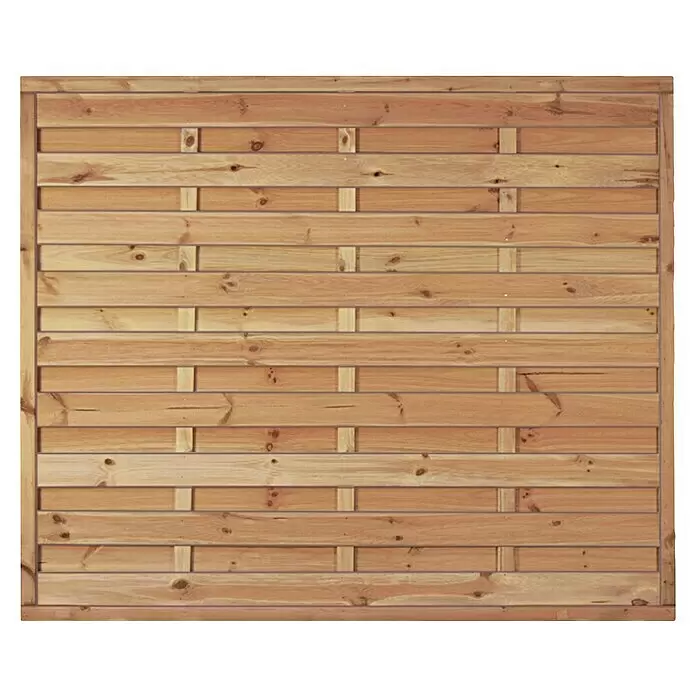T & J Sichtschutzelement Maxi Massiv - 180 x 150 cm, Holz, KDI Grün - Vorderansicht