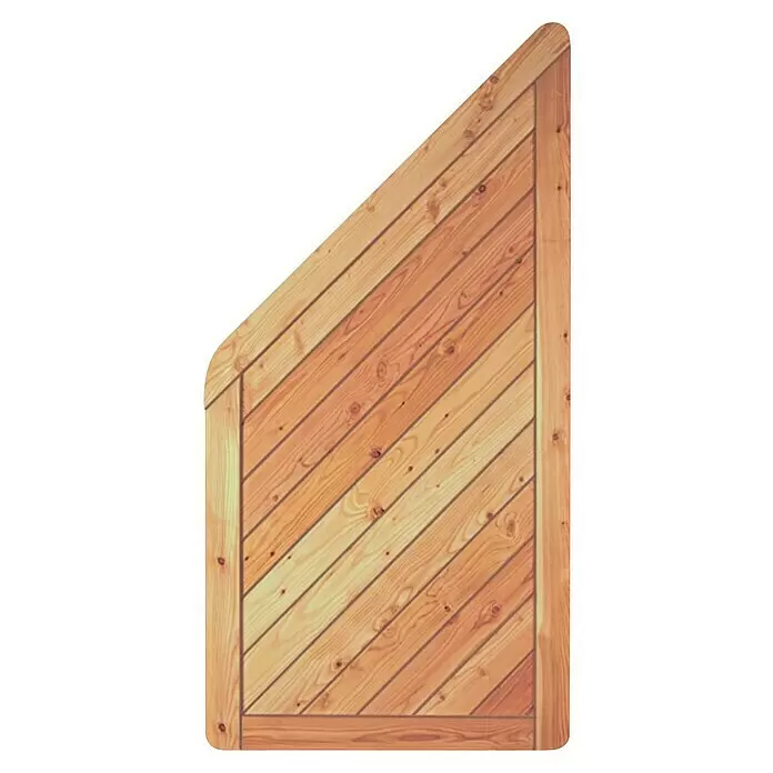 T & J Sichtschutzelement EsbjergMaße B x H: 90 x 180/90 cm, Holz, Natur