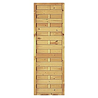 T & J Sichtschutzelement Maxi Massiv (Maße B x H: 60 x 180 cm, Holz, Braun)