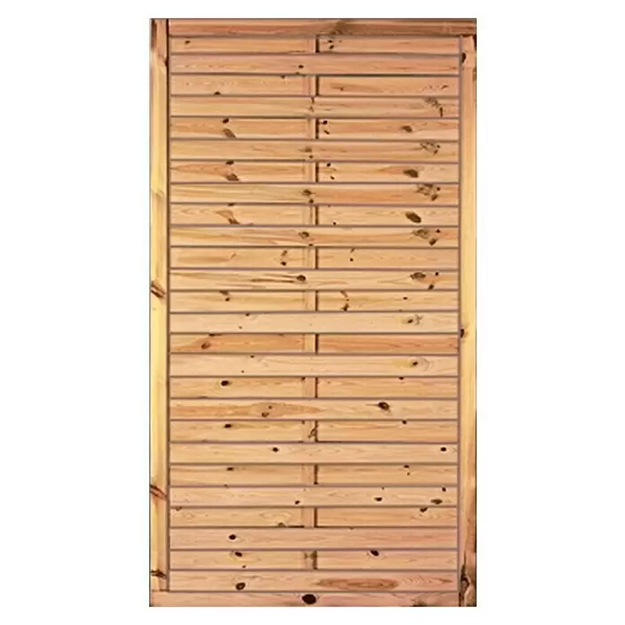 T & J Sichtschutzelement - 100 x 180 cm, Holz, KDI Grün - Vorderansicht