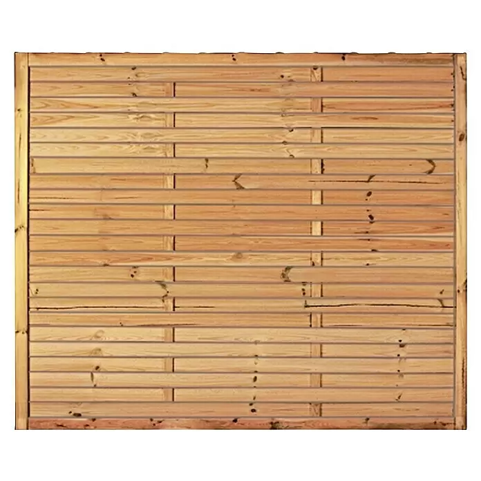T & J Sichtschutzelement - 180 x 150 cm, Holz, KDI Grün - Vorderansicht