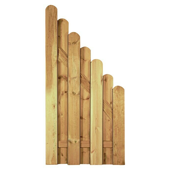 T & J Sichtschutzelement Daan (B x H: 90 x 180 cm, Holz, Braun)