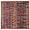 T & J Sichtschutzelement Fogo (180 x 180 cm, Weide, Braun) | BAUHAUS