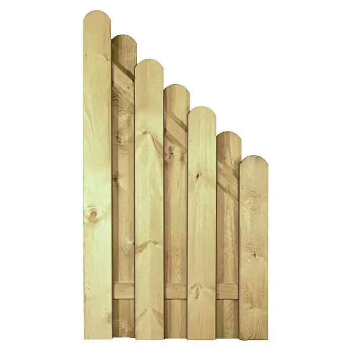 T & J Sichtschutzelement Daan - B x H: 90 x 160 cm, Holz, Kesseldruckimprägniert Grün - Vorderansicht