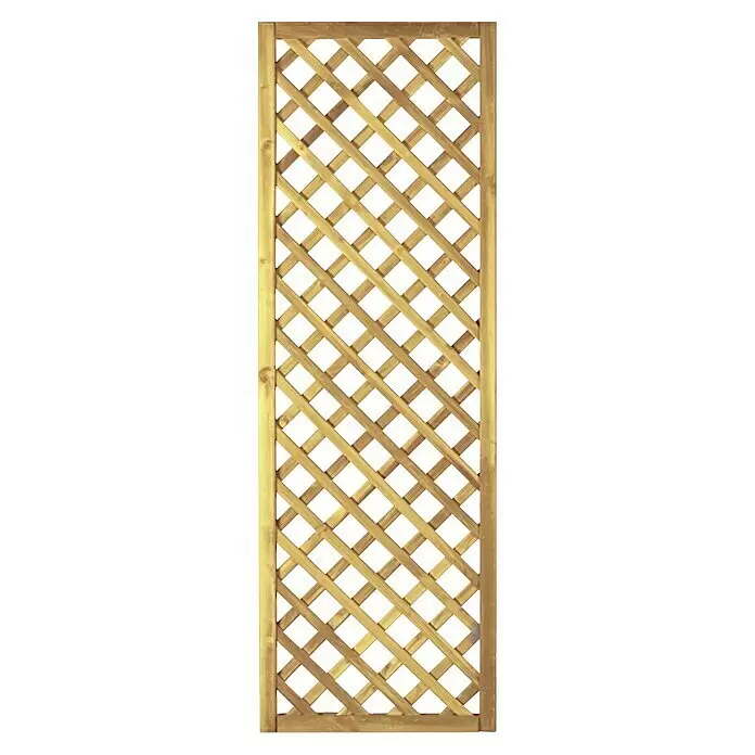 T & J Sichtschutzelement I - 60 x 180 cm, Kesseldruckimprägniert Grün, Holz - Vorderansicht