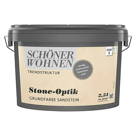 SCHÖNER WOHNEN-Farbe Trendstruktur Dekoputz-Basis Stone-Optik Grundfarbe
