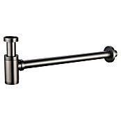 Imex Sifón de botella cilíndrico (Black gun metal, Brillante) | BAUHAUS