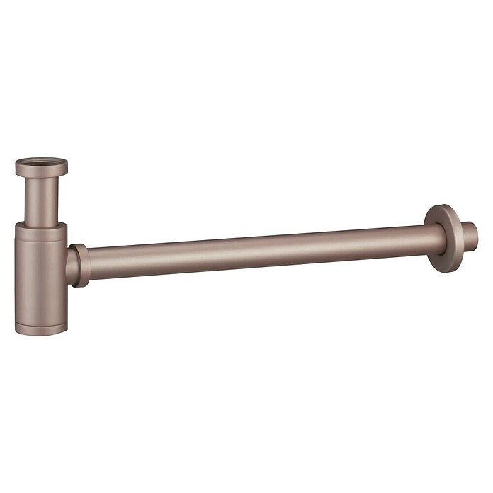 Imex Sifón de botella cilíndrico (Oro rosa, Cepillado) | BAUHAUS