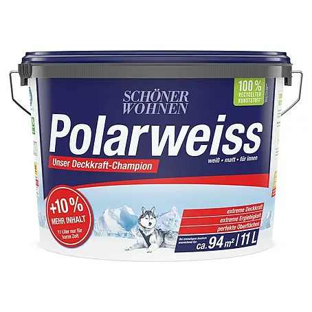 SCHÖNER WOHNEN-Farbe  Wandfarbe Polarweiß