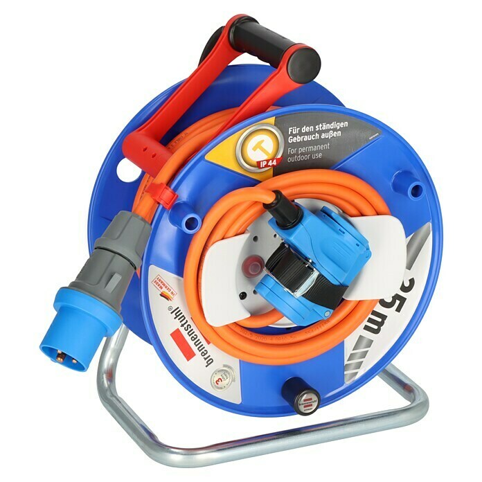 Brennenstuhl Garant S V2 Kabeltrommel 25 M Orange IP44 + Safe-Box – Made In Germany