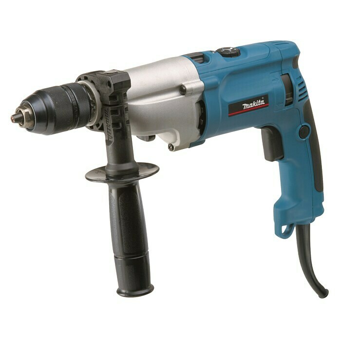 Makita Schlagbohrmaschine HP2071J1.100 W, Leerlaufdrehzahl: 0 U/min - 2.900 U/min Front View