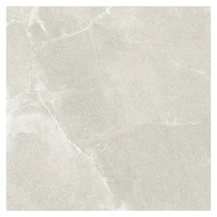 Pavimento porcelánico Soul - 60,8 x 60,8 cm, Light, Mate - Elegante baldosa en gris claro con sutiles vetas de mármol. Ideal para interiores modernos y toques de estilo. Duradera y atemporal.