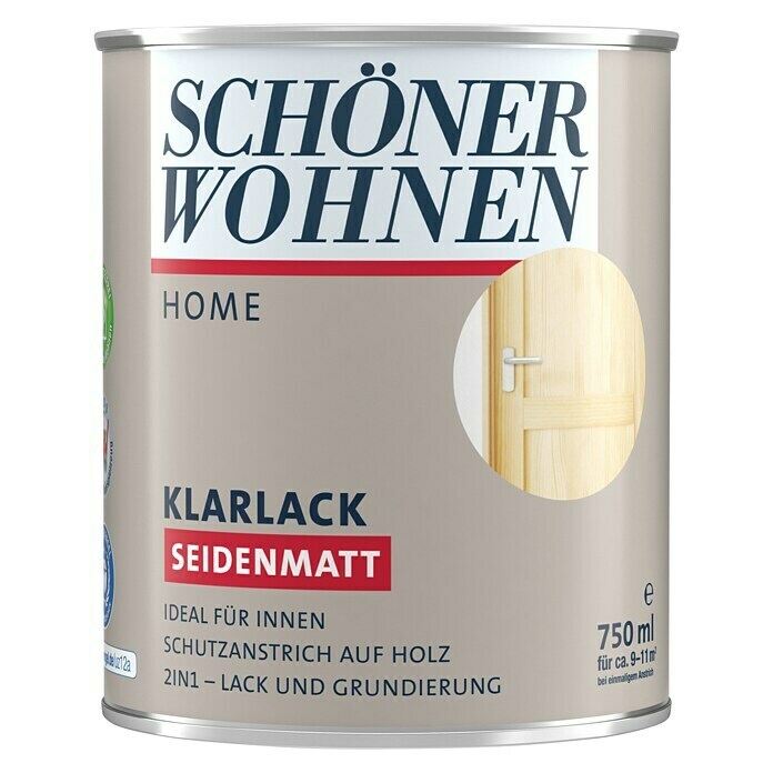 Schöner Wohnen DurAcryl Klarlack (Farblos, 750 ml, Seidenmatt)