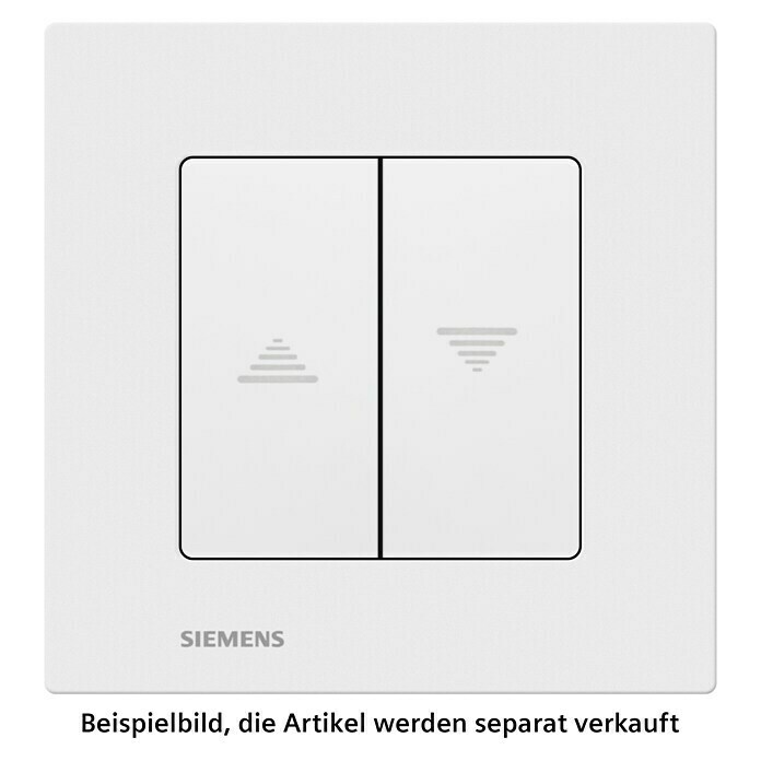 Siemens DELTA Viva Jalousieschalter SIE039741 (Polar Weiß, Glänzend, 10 A, Unterputz) | BAUHAUS