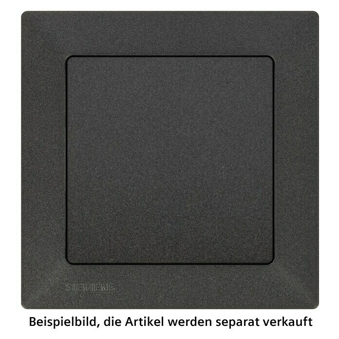 Siemens DELTA Mega Kreuzschalter SIE039468 (Carbon Metallic, Glänzend, 10 A, Unterputz) | BAUHAUS