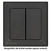 Siemens DELTA Mega Serienschalter SIE039413 (Carbon Metallic, Glänzend, 10 A, Unterputz) | BAUHAUS