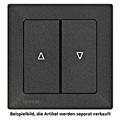 Siemens DELTA Mega Jalousieschalter SIE039529 (Carbon Metallic, Glänzend, 10 A, Unterputz) | BAUHAUS