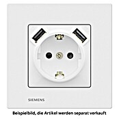 Siemens DELTA Viva USB-Steckdose SIE039697 (Polar Weiß, Glänzend, 16 A) | BAUHAUS