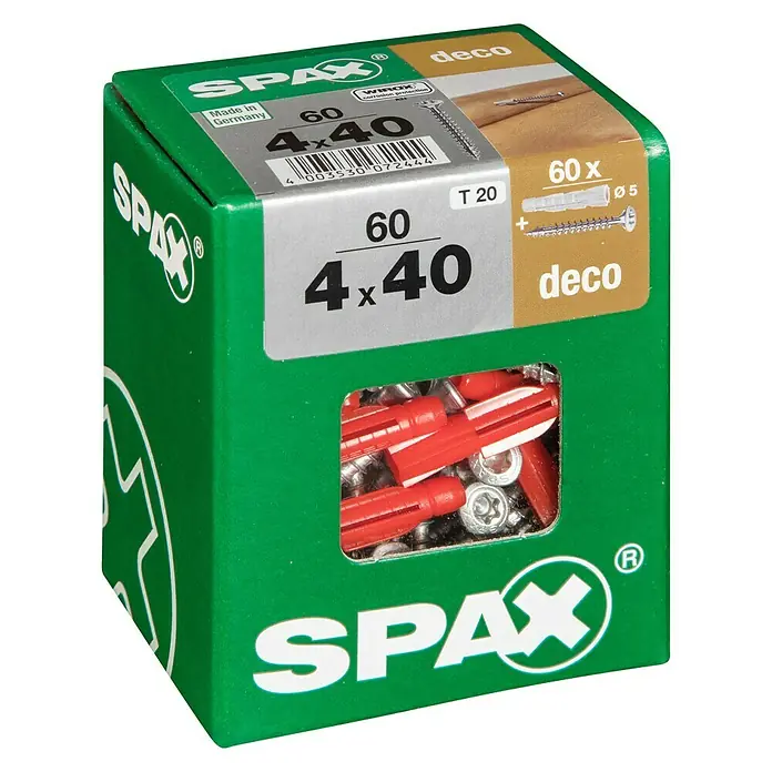 Spax Linsenkopfschraube T-STAR plusØ x L: 4 x 40 mm, Vermessingt, 120 Stk., Vollgewinde