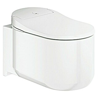 Grohe Sensia Arena Wand-Dusch-WC-Set (Spülrandlos, Mit antibakterieller Glasur, Spülform: Tief, WC Abgang: Waagerecht, Weiß)