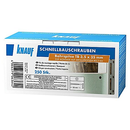 Knauf Schnellbauschraube TB35 (Durchmesser: 3,5 mm, Länge: 35 mm, 250 Stk.)