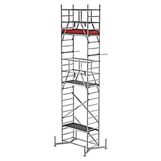 Krause ClimTec Gerüst-Set (Arbeitshöhe: 7 m, Bühnengröße: 1,5 x 0,6 m, Belastbarkeit: 200 kg/m², Ohne Rollen)