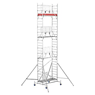 Krause ProTec XS Klappgerüst (Arbeitshöhe: 8,8 m, Bühnengröße: 2 x 0,6 m, Belastbarkeit: 200 kg/m²)