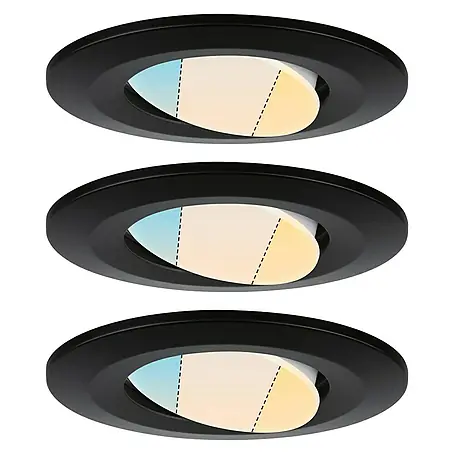 Paulmann  Set de focos LED empotrables redondos Calla LED