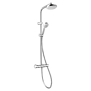 Hansgrohe MyClub Sistema de ducha 180 (Con grifo termostático, Distancia entre orificios: 75 cm - 85 cm, Número de tipos de chorro: 3 ud., Cromo)