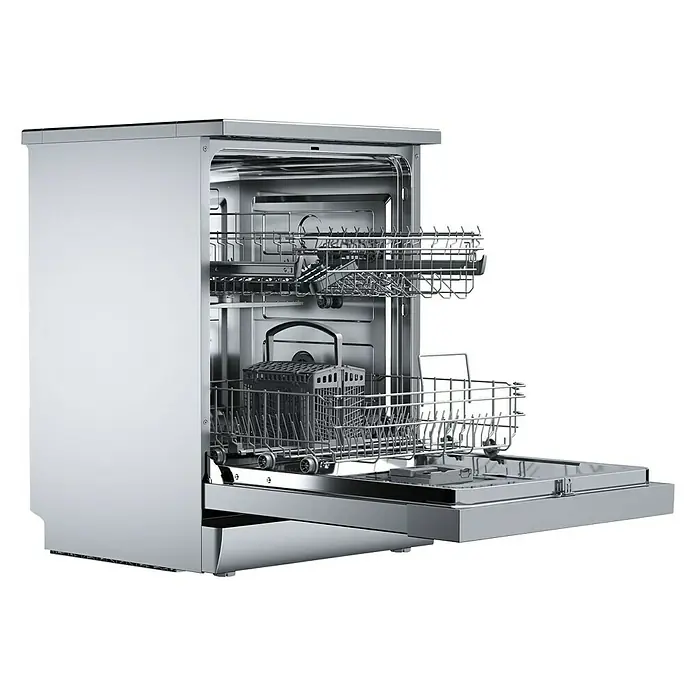 Teka Lavavajillas libre instalación DFS26650 - Ancho: 59,8 cm, Número de cubiertos: 13 ud., Consumo de agua por uso: 11 l - Un lavavajillas de acero inoxidable con dos cestas extraíbles para facilitar la carga y descarga.