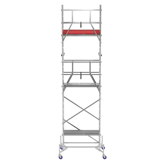 Krause ClimTec Leitergerüst - Arbeitshöhe: 7 m, Mit Rollen