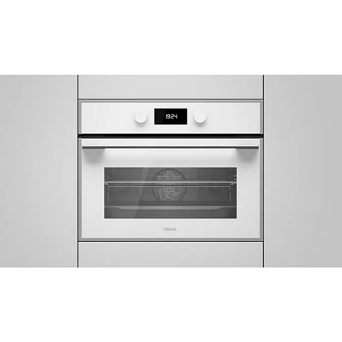 Teka Horno empotrado HLC840 - Número de tipos de calentamiento: 9 ud., Volumen horno: 44 l - Un horno empotrable Teka moderno de color blanco con pantalla digital y diseño minimalista, perfecto para una cocina elegante.