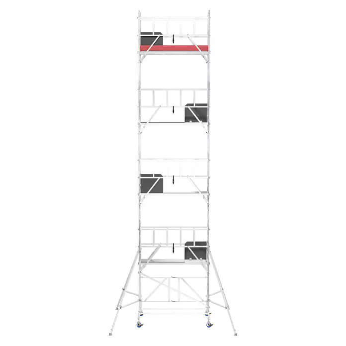 Krause ProTec XS Klappgerüst - Arbeitshöhe: 9,8 m, Belastbarkeit Plattform: 240 kg
