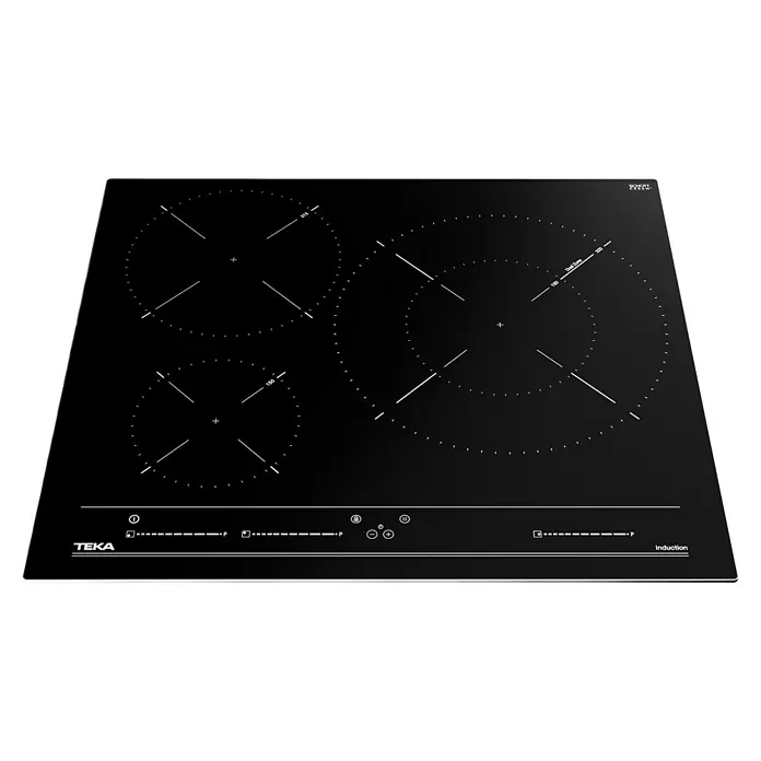 Teka Placa de cocción ITC63320BKMSS - An x L: 60,6 x 51,6 cm - La placa de inducción TEKA con tres zonas de cocción ofrece control preciso de la temperatura y calentamiento rápido.