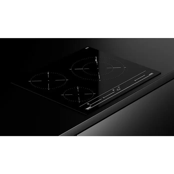 Teka Placa de cocción IBC63015 - An x L: 51 x 60 cm - Placa de inducción Teka negra con cuatro zonas de cocción y panel de control táctil para cocinar con precisión.