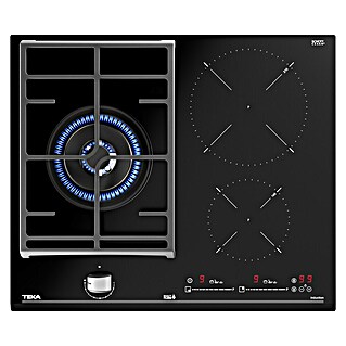 Teka Placa de inducción y gas mixta MIXTJZC63312ABN (An x L: 60 x 51 cm)