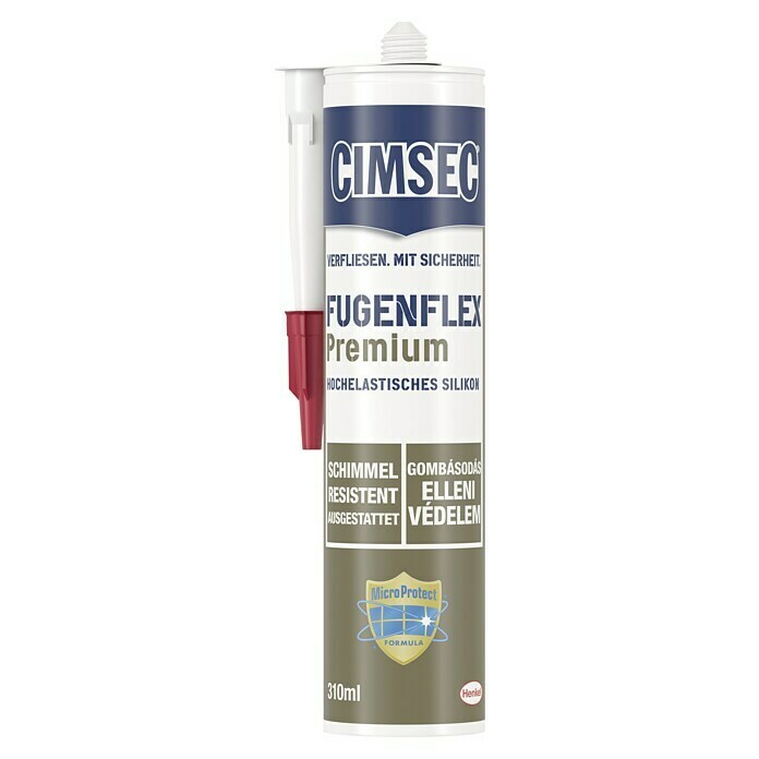 Cimsec Silikon-Fugenmasse Fugenflex Premium (Grau, 310 ml)