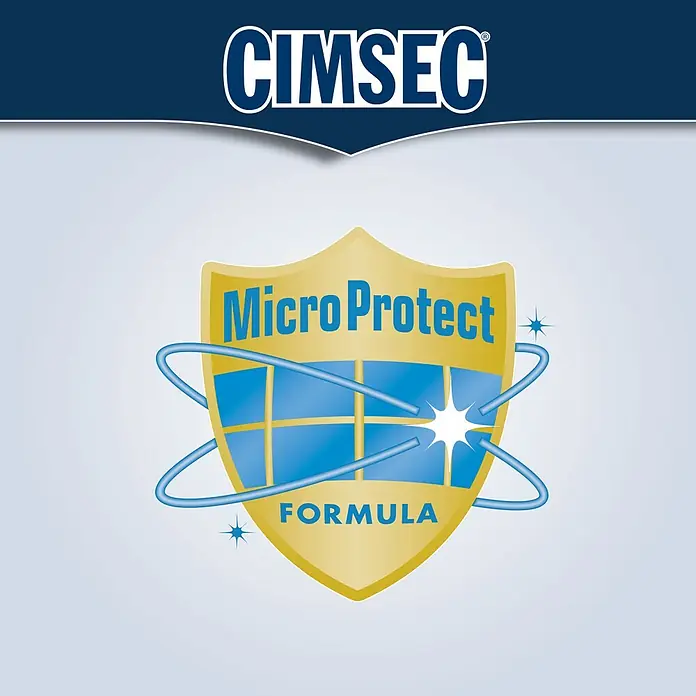 Cimsec Naturstein- & Marmorsilikon Fugenflex Premium MS - Jura Beige, 310 ml, MEKO-freie Basis - Abbildung von CIMSEC Micro Protect Formula, einem Produkt mit einer Formel, die mit Mikroschutz für eine bessere Leistung wirbt.