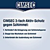 Cimsec Silikon-Dichtungsmasse Fugenflex Stop Schimmel (Weiß, 300 ml)
