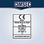Cimsec Silikon-Dichtungsmasse Fugenflex Stop Schimmel (Silbergrau, 300 ml)