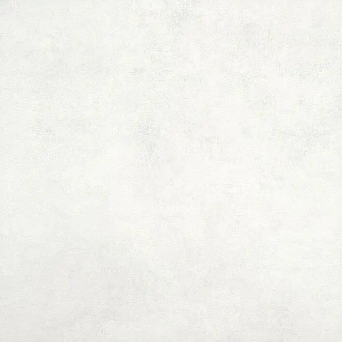 Pavimento cerámico Darlene - 45 x 45 cm, Blanco, Mate - Textura blanca neutra con sutiles irregularidades, ideal como fondo o para propósitos de diseño versátiles.