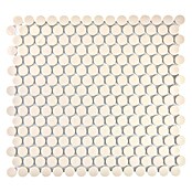 Mosaikfliese Knopf Uni CU K220 (31,5 x 29,4 cm, Beige, Matt)