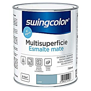 swingcolor Esmalte de color Multisuperficie (Lago, 750 ml, Mate)