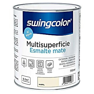 swingcolor Esmalte de color Multisuperficie (Marfil, 750 ml, Mate)