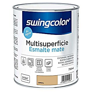 swingcolor Esmalte de color Multisuperficie (Cereal, 750 ml, Mate)
