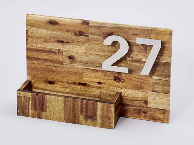 DIY-Hausnummer aus Holz
