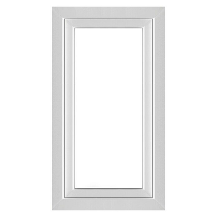 Solid Elements Kunststofffenster Q71 Supreme (B x H: 75 x 135 cm, Links, Weiß)