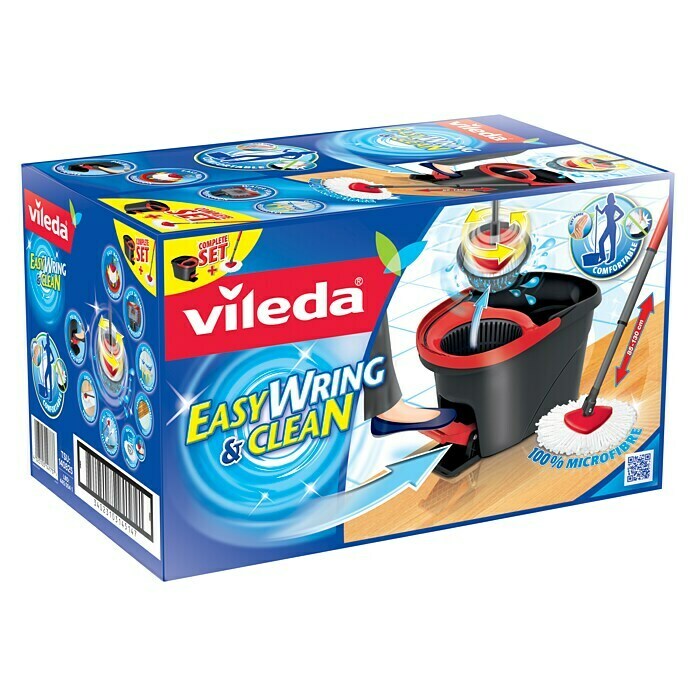 Vileda Lave-sol Spray & Clean Balai à plat vaporisateur (2 pces)
